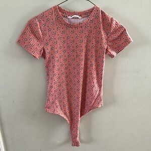 Bluenotes Floral Bodysuit Blush Colour XS